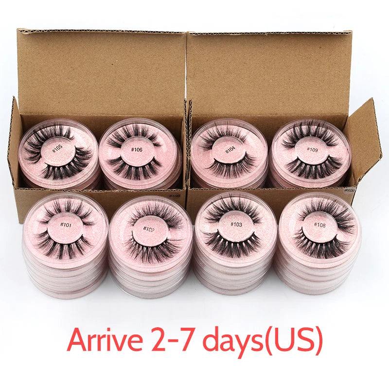 3D Mink Lashes Makeup Natural False Eyelashes