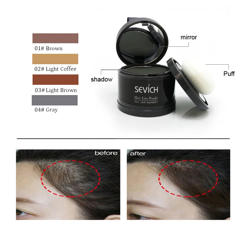 8 color Hair Fluffy Powder Hairline Shadow Powder Instant Cover Up Makeup