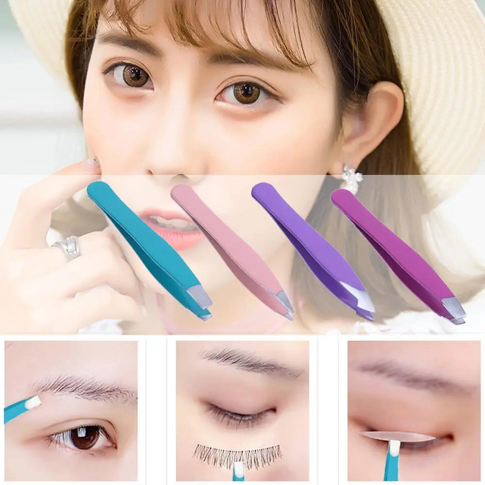 Professional Mini Eyebrow Clip Stainless Steel Tip Hair Removal