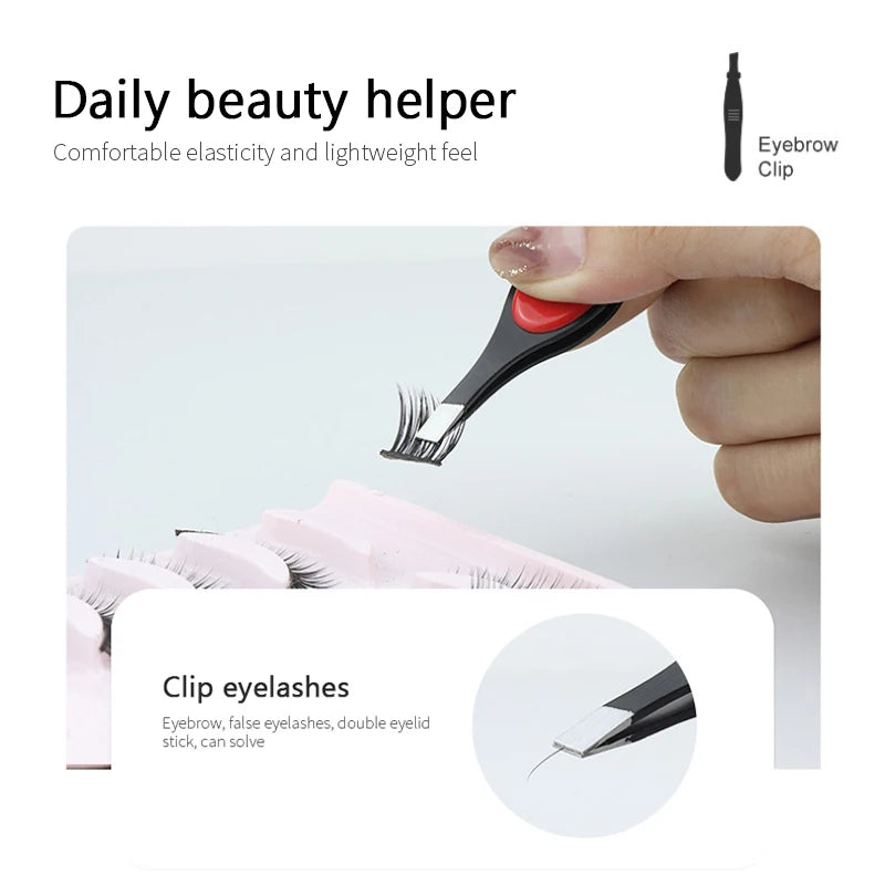 Stainless Steel Slanted Eye Brow Clips Removal Makeup Tools