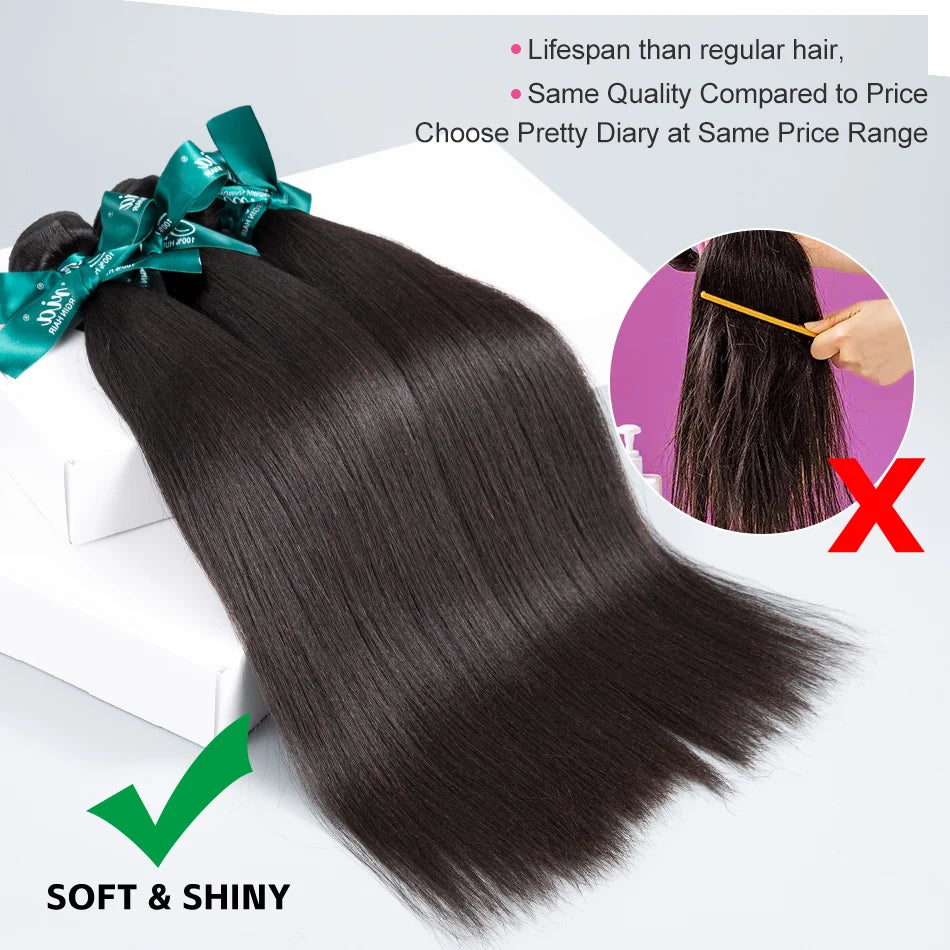 Straight Bundles Brazilian Human Hair Extension