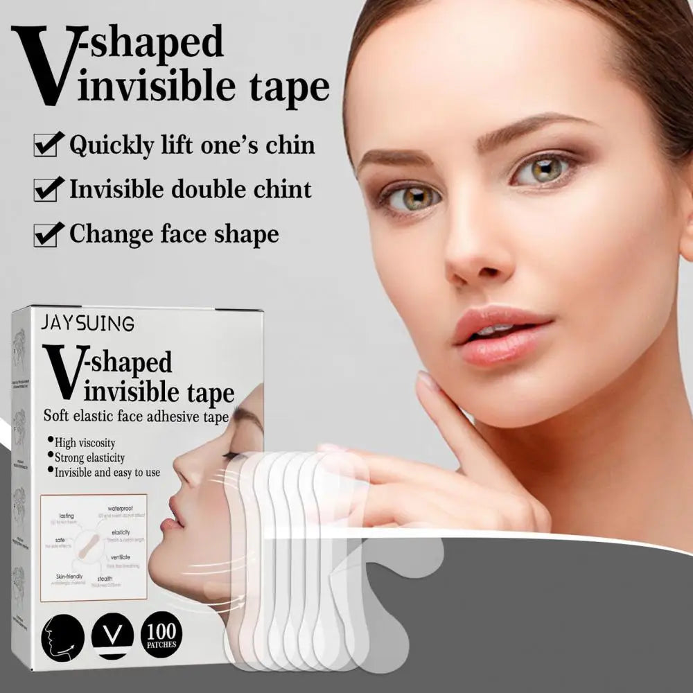 V-shaped Face Stickers Invisible Waterproof Tapes