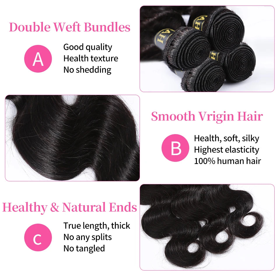 Body Wave Bundles Brazilian Human Hair