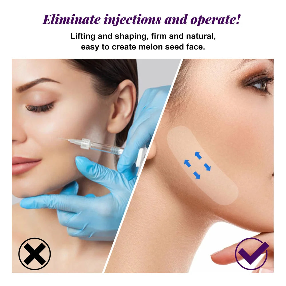 V-shaped Face Stickers Invisible Waterproof Tapes