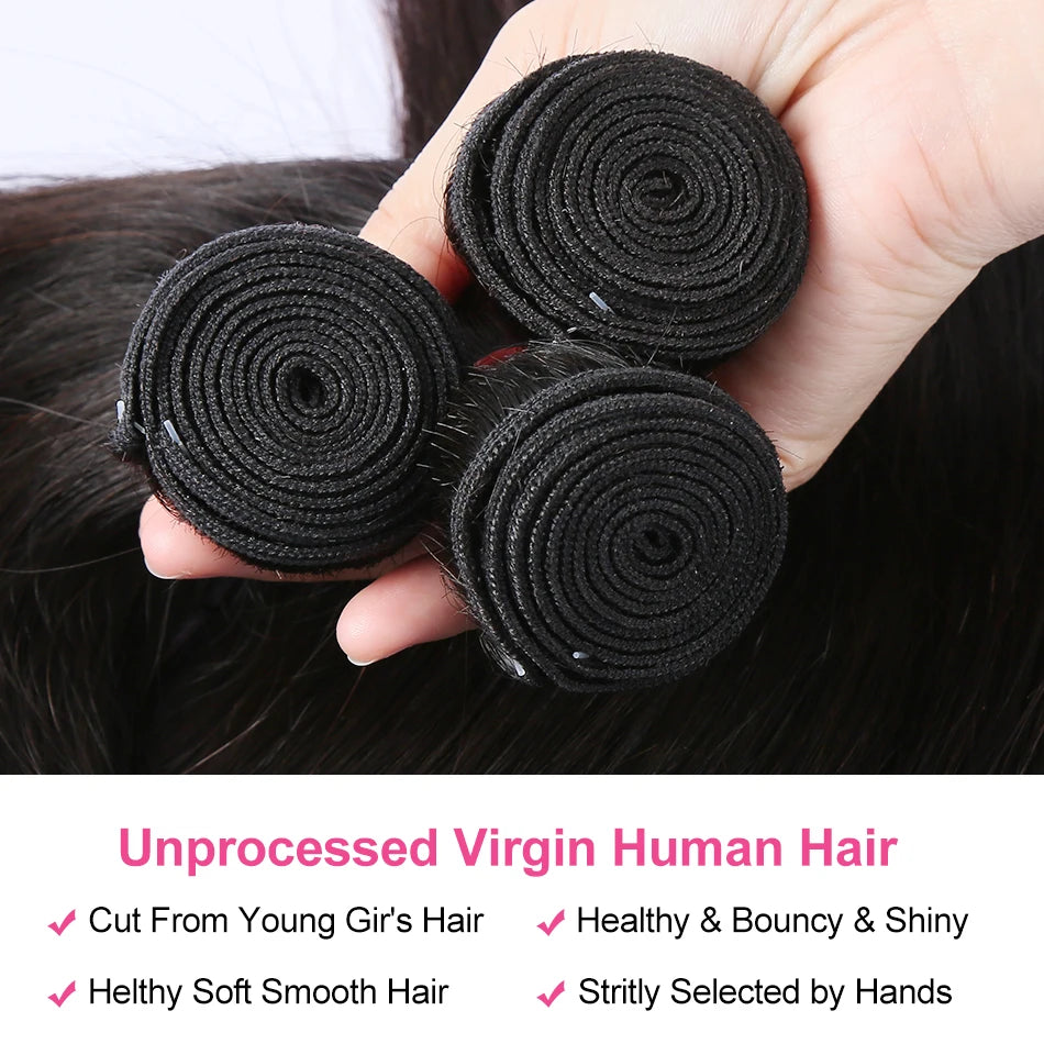 Straight Bundles Brazilian Human Hair Extension