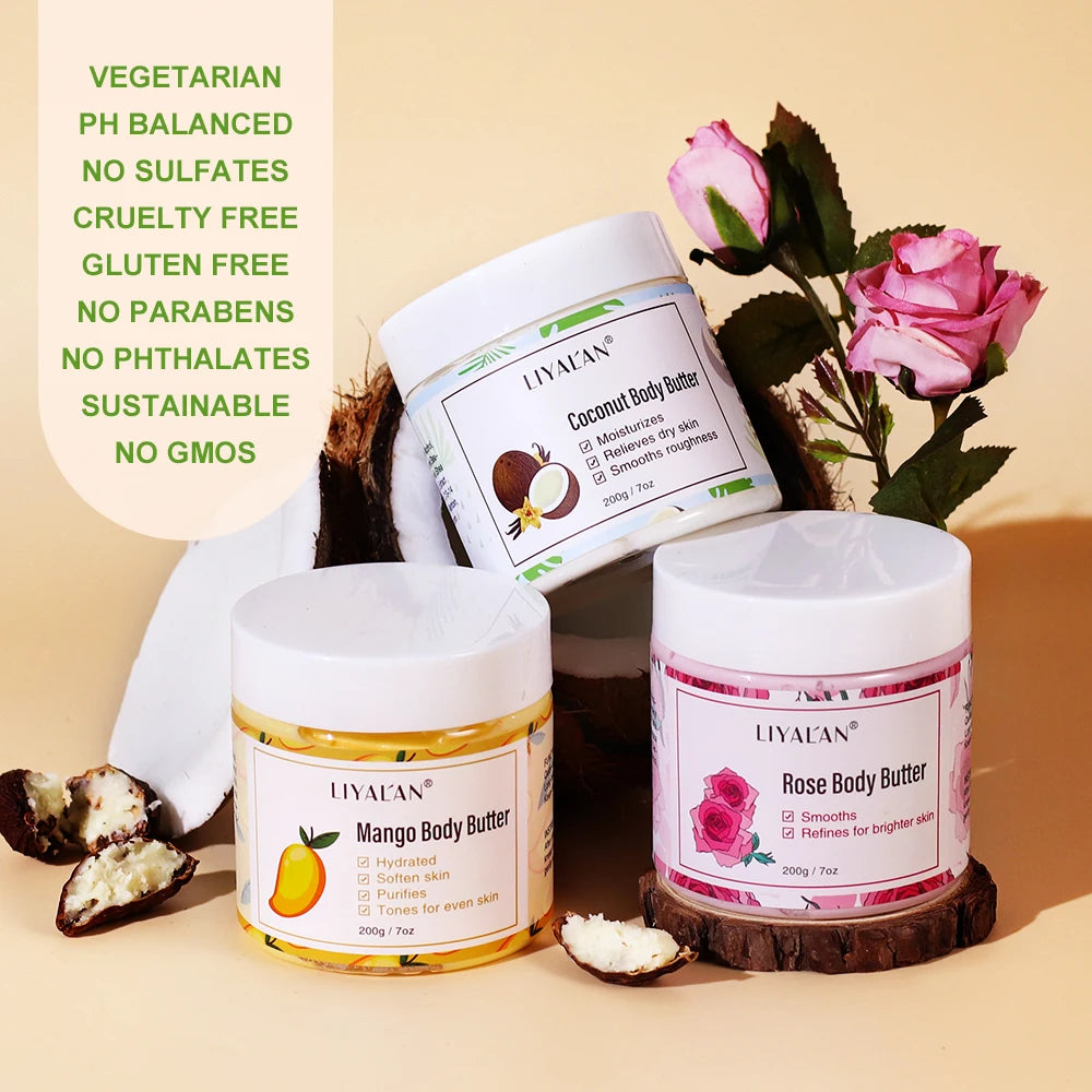 Shea Body Butter Soothes Dry Skin Moisturizer Smooth Hydration Cream