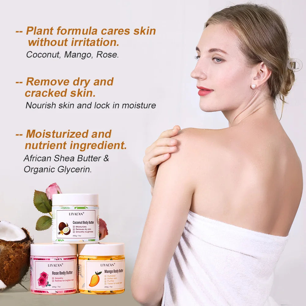 Shea Body Butter Soothes Dry Skin Moisturizer Smooth Hydration Cream
