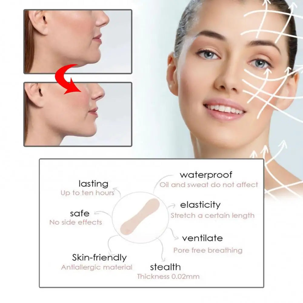 V-shaped Face Stickers Invisible Waterproof Tapes