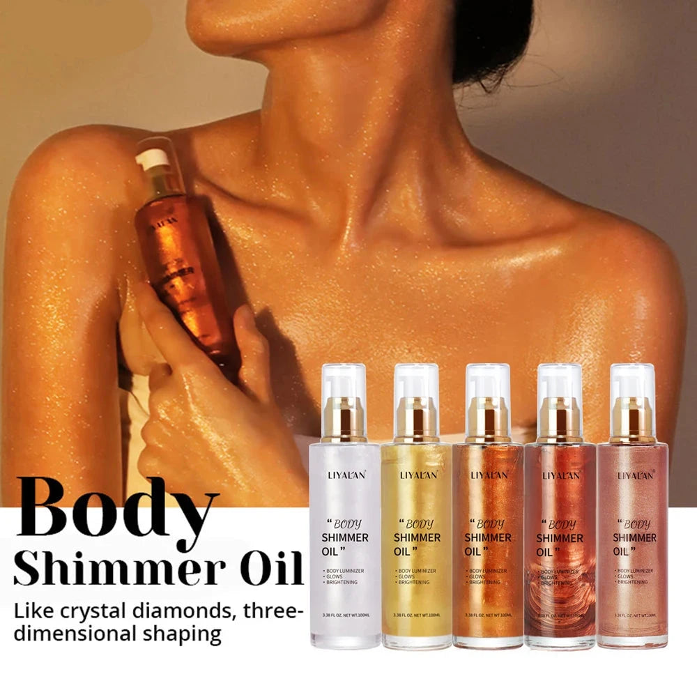 Body Shimmer Face Brighten Illuminator Makeup Oil