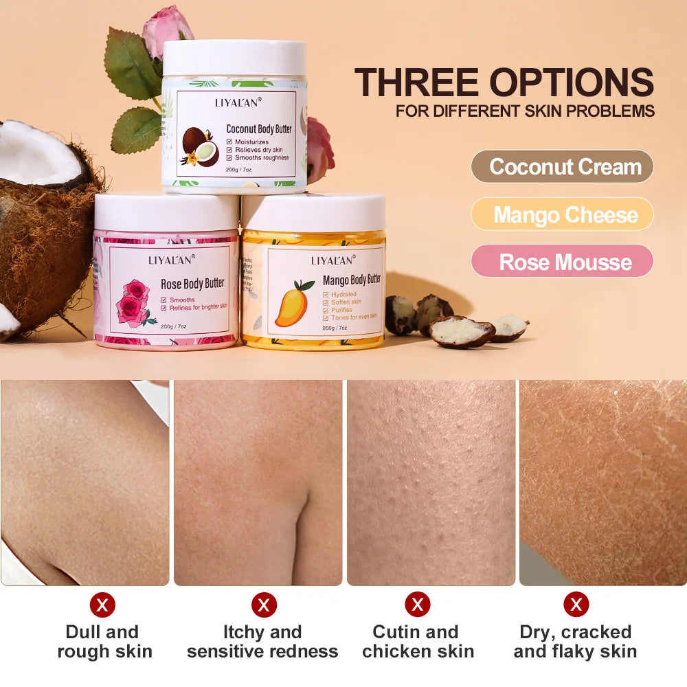 Shea Body Butter Soothes Dry Skin Moisturizer Smooth Hydration Cream